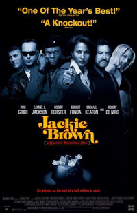 Jackie Brown Movie Poster showcasing classic film art.