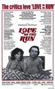 Love on the Run movie poster print, vibrant artwork capturing romance and adventure.