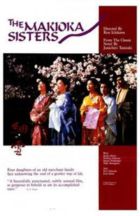 Makioka Sisters Movie Poster Print showcasing elegant design and vibrant colors.