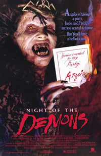 Night of the Demons Movie Poster Print showcasing horror film artwork.