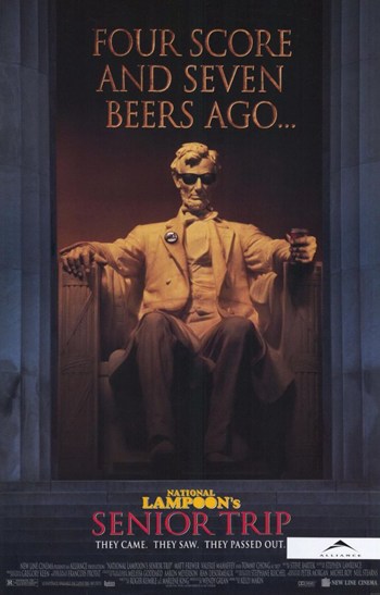 National Lampoon's Senior Trip Movie Poster Print featuring vibrant colors and comedic themes.
