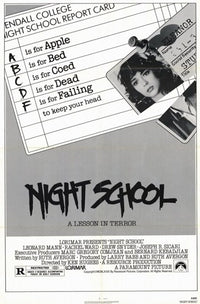 Night School Movie Poster Print featuring vibrant artwork