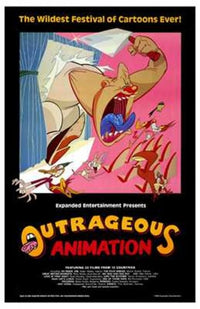 Outrageous Animation Movie Poster Print showcasing colorful animated art.