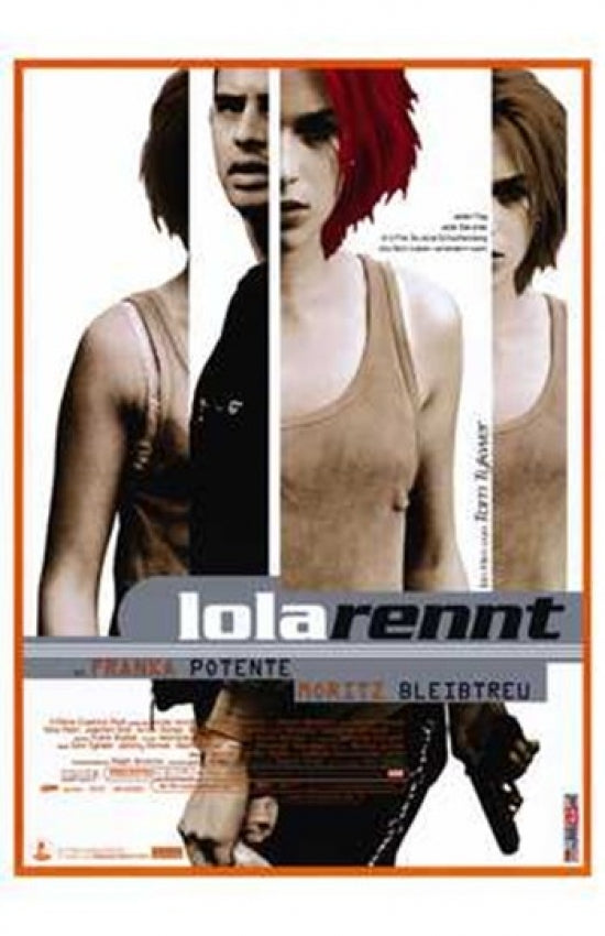 Run Lola Run Movie Poster Print featuring dynamic visuals and vibrant colors.