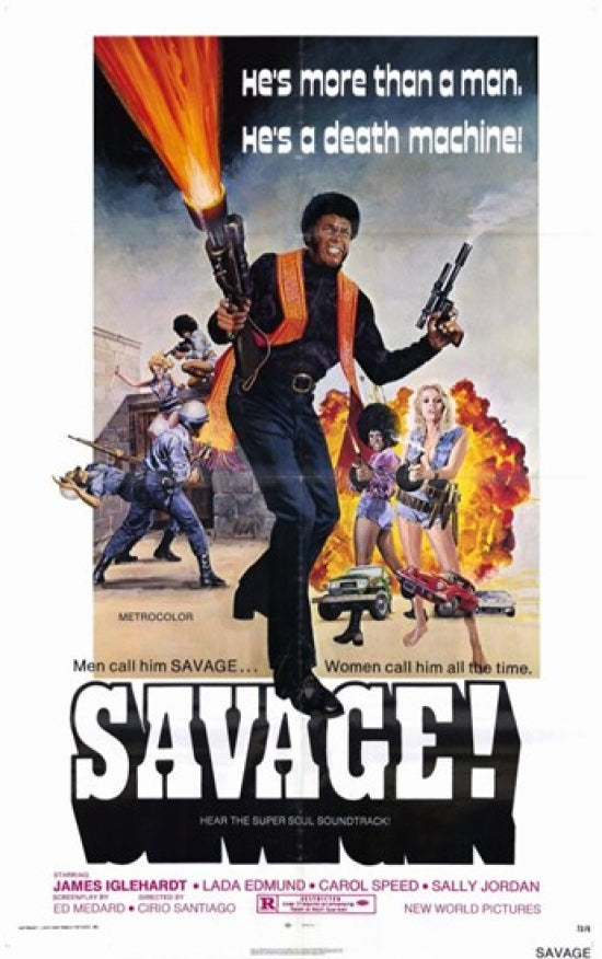 Savage Movie Poster Print showcasing dynamic film imagery.