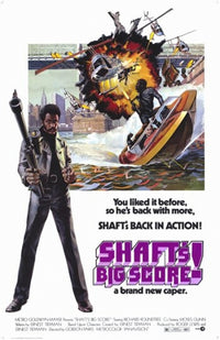Shaft's Big Score Movie Poster Print featuring iconic film imagery.
