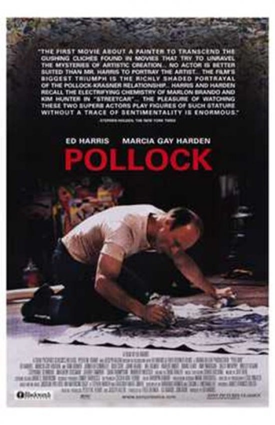 Pollock Movie Poster Print featuring vibrant colors and dynamic design.
