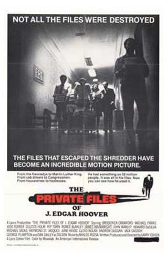 The Private Files of J Edgar Hoover Movie Poster Print