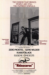 Rhinoceros Movie Poster print showcasing theatrical imagery.