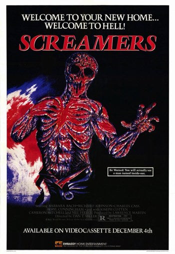 Screamers Movie Poster Print showcasing sci-fi horror imagery.