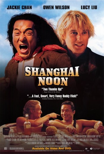 Shanghai Noon Movie Poster showcasing action and adventure.