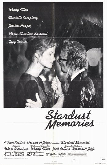 Stardust Memories Movie Poster Print featuring nostalgic film imagery.