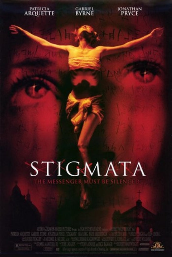 Stigmata Movie Poster Print featuring haunting visuals.
