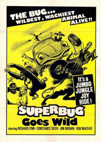 Superbug Goes Wild Movie Poster Print featuring colorful animation.
