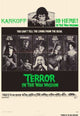 Terror in the Wax Museum Movie Poster Print featuring chilling horror imagery.