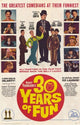 30 Years of Fun Movie Poster Print celebrating cinema history.
