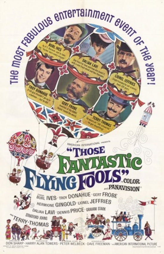 Those Fantastic Flying Fools Movie Poster Print featuring whimsical artwork.