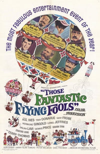 Those Fantastic Flying Fools Movie Poster Print featuring whimsical artwork.