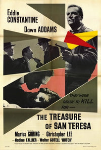 The Treasure of San Teresa Movie Poster Print featuring vibrant colors and cinematic art.