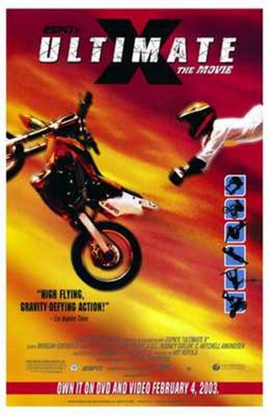 Ultimate X the Movie Poster Print showcasing vibrant colors and action scenes.
