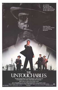 The Untouchables Movie Poster Print featuring iconic crime drama imagery.