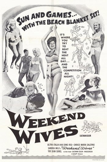 Weekend Wives Movie Poster Print, vibrant colors, movie art