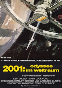 2001: A Space Odyssey Movie Poster Print showcasing classic science fiction art.