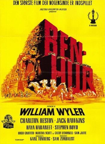 Ben Hur Movie Poster Print showcasing the classic film.