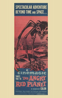 The Angry Red Planet movie poster print showcasing vibrant Mars imagery.
