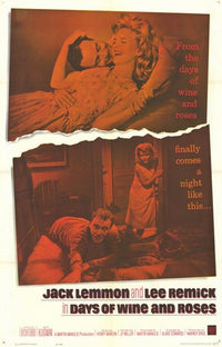 Days of Wine and Roses Movie Poster Print showcasing classic film art.