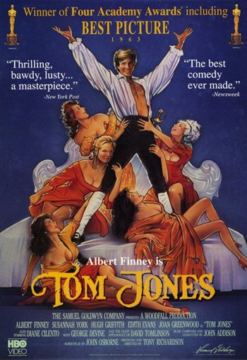 Tom Jones Classic Movie Poster Print showcasing vibrant colors and iconic design.