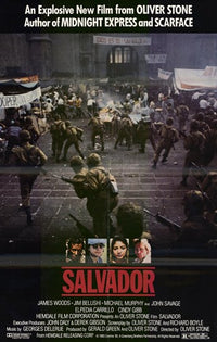Salvador Movie Poster Art Print showcasing vibrant colors and cinematic theme.