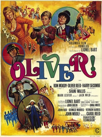 Oliver Movie Poster Print showcasing classic film art