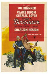 The Buccaneer Movie Poster Print featuring vibrant artwork.