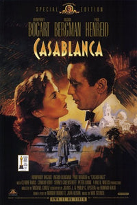 Casablanca Movie Poster Print showcasing classic film artwork.