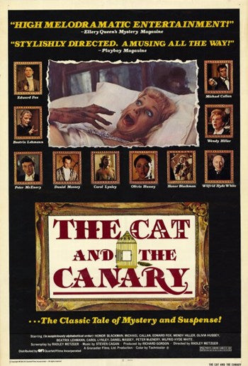 The Cat and the Canary Movie Poster Print featuring classic film art.