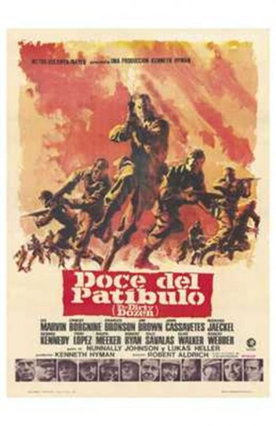The Dirty Dozen Movie Poster Print showcasing classic war film art.