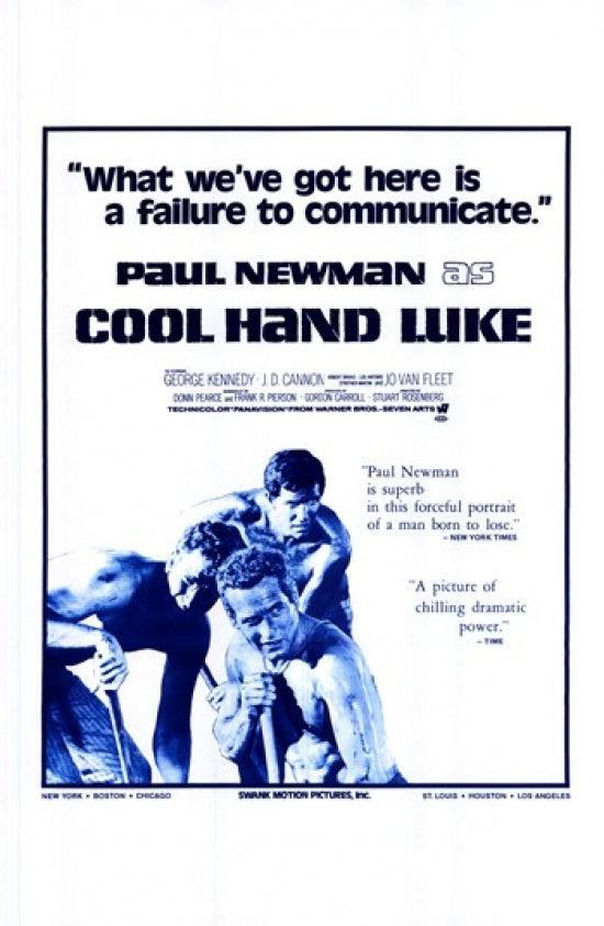 Cool Hand Luke Movie Poster Print showcasing iconic film moments