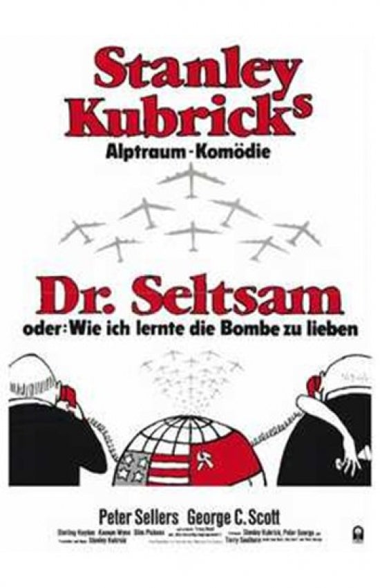 Dr. Strangelove Movie Poster featuring iconic film artwork.