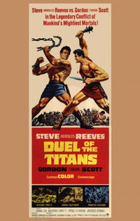 Duel of the Titans Movie Poster Print showcasing epic scene.