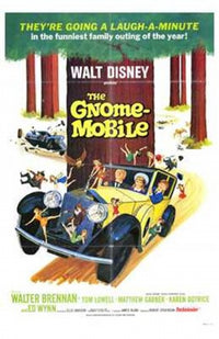 The Gnome Mobile Movie Poster Print featuring whimsical adventure.