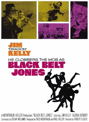 Black Belt Jones Movie Poster Print showcasing classic martial arts action.