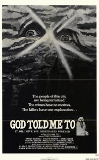 God Told Me To Movie Poster Print featuring captivating cinematic artwork.
