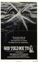God Told Me To Movie Poster Print featuring captivating cinematic artwork.