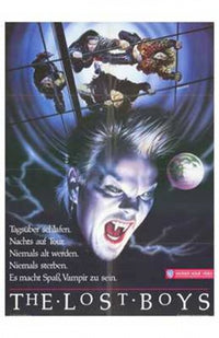 The Lost Boys Movie Poster Print showcasing iconic vampire imagery.