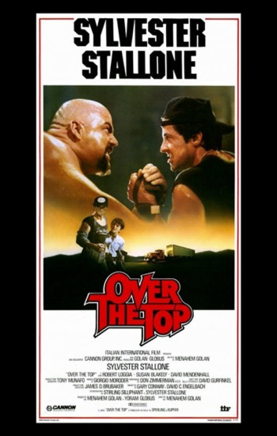 Over the Top Movie Poster Print featuring iconic imagery from the 1987 film.