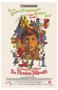 The Phantom Tollbooth Movie Poster Print featuring colorful artwork.