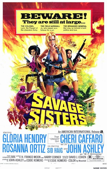 Savage Sisters Movie Poster Print showcasing vibrant artwork.