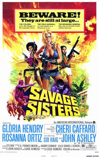 Savage Sisters Movie Poster Print showcasing vibrant artwork.