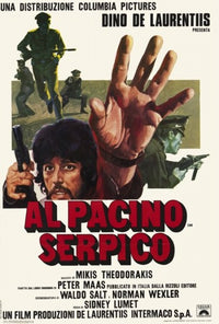 Serpico Movie Poster Print showcasing Frank Serpico in classic crime drama.